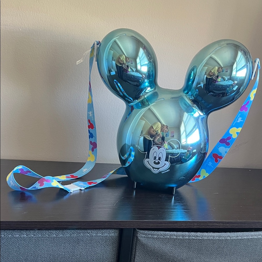 Blue Disneyland Mickey Mouse Ballon Popcorn Bucket